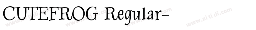 CUTEFROG Regular字体转换
